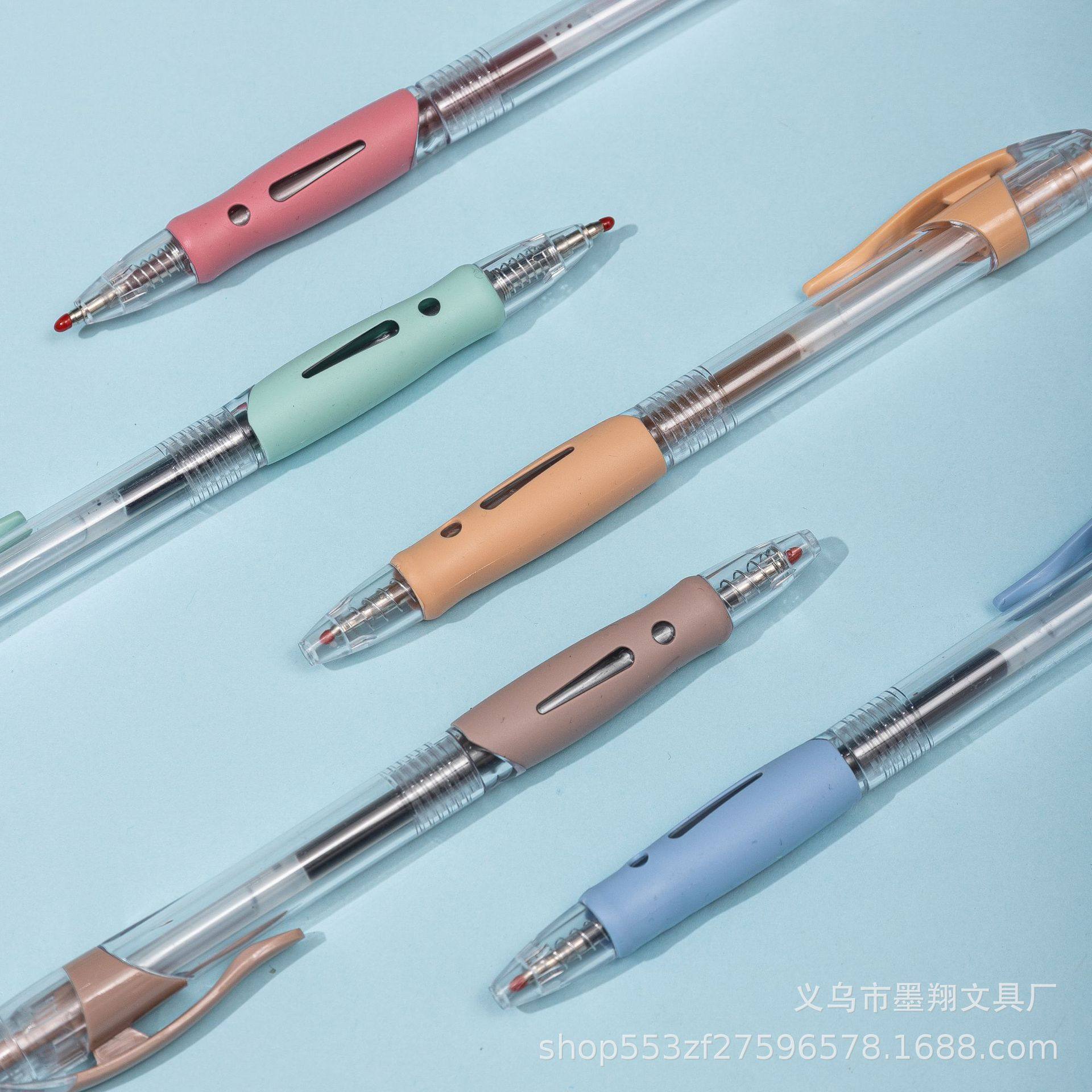 Factory Direct Sales - Retro 1008 Press Gel Pen 6-Color Brush Question Pen Smooth Carbon Pen Student Learning Wholesale