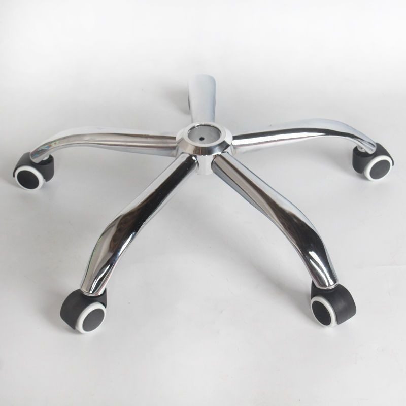 Chair Legs Swivel Chair Accessories Computer Chair Foot Electroplated Hardware American Computer Desk Chair Bottom Steel Five-Star Tripod
