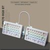 ZUOYA GMK70 split customized gaming mechanical keyboard kit 3-mode RGB ergonomic keyboard cover