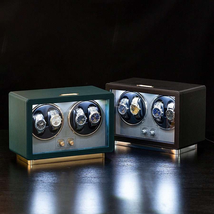 2025 New Product Watch Shaker Vertical Double-Head Four-Head Two-Head Watch Turner Mechanical Watch Shaker Watch Storage Box