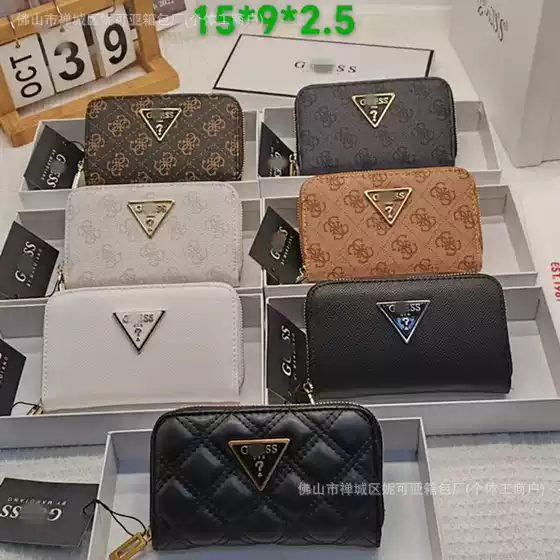 European and American Printed Clutch Bag Inverted Triangle Simple Long Wallet Wallet Fashion Id Bag Portable Id Storage