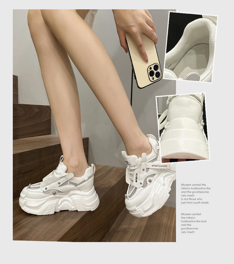 Giày sandal nữ gót thấp thanh lịch, mũi tròn, quai dây buộc, đế wedge PU, gót 6-8 cm — Xám bột, Trắng, Mơ chi tiết 2