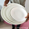 Factory wholesale hotel ceramic plate tableware restaurant fruit plate deep chopped pepper fish head plate soup plate dish white ceramic plate