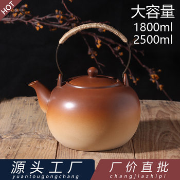 Red Wood Burning Large Capacity Pottery Pot Kettle Boiling Kettle Teapot Tracing Pot Chinese Medicine Pot High Temperature Resistant Electric Pottery Stove