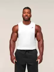 Gymshark Men's Tank Tops Summer New Muscle Fitness Workout Tank Tops for Outdoor Running Casual Breathable Sleeveless Shirts
