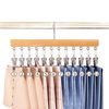 Solid Wood Hat Storage Multifunctional Sock Hook Wardrobe Organizer Clip Household Clothes Hanger Row Clip