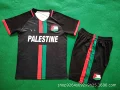 24/25 children's clothing black palestine english version