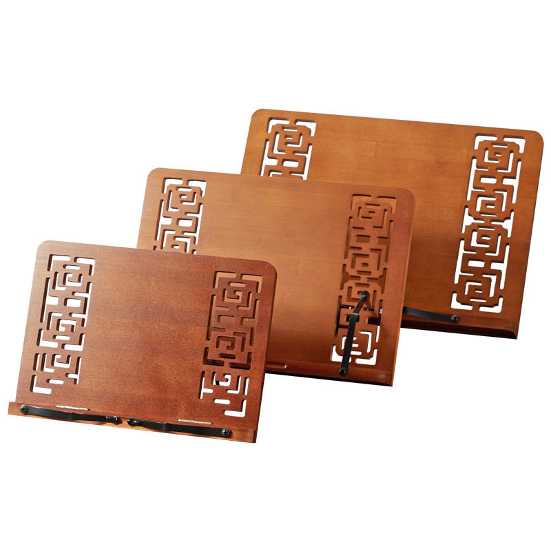 Bamboo Reading Stand Reading Stand for Children and Primary School Students Book Reading Artifact Multi-Functional Adjustable Reading Stand