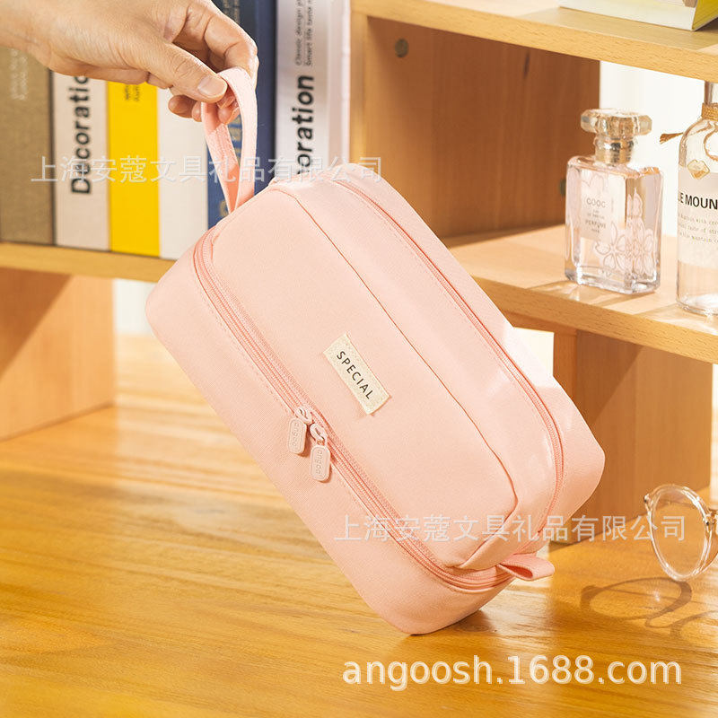 Anke Super Large Capacity Pencil Case for Girls Junior High School Students Pencil Case for Primary School Students Senior high school Students High Color Value Stationery