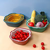 [Two-Piece Set of Thickeneded Drain Basket] Double-Layer Sink, Multi-Functional Kitchen Drain Basket, Household Fruit Basket