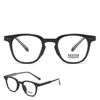 New Tr90 Plate Leg Anti-Blue Light Flat Glasses Frame Men's Fashionable Rice Nail Square Frame Can Be Matched with Sweet for Myopic Women