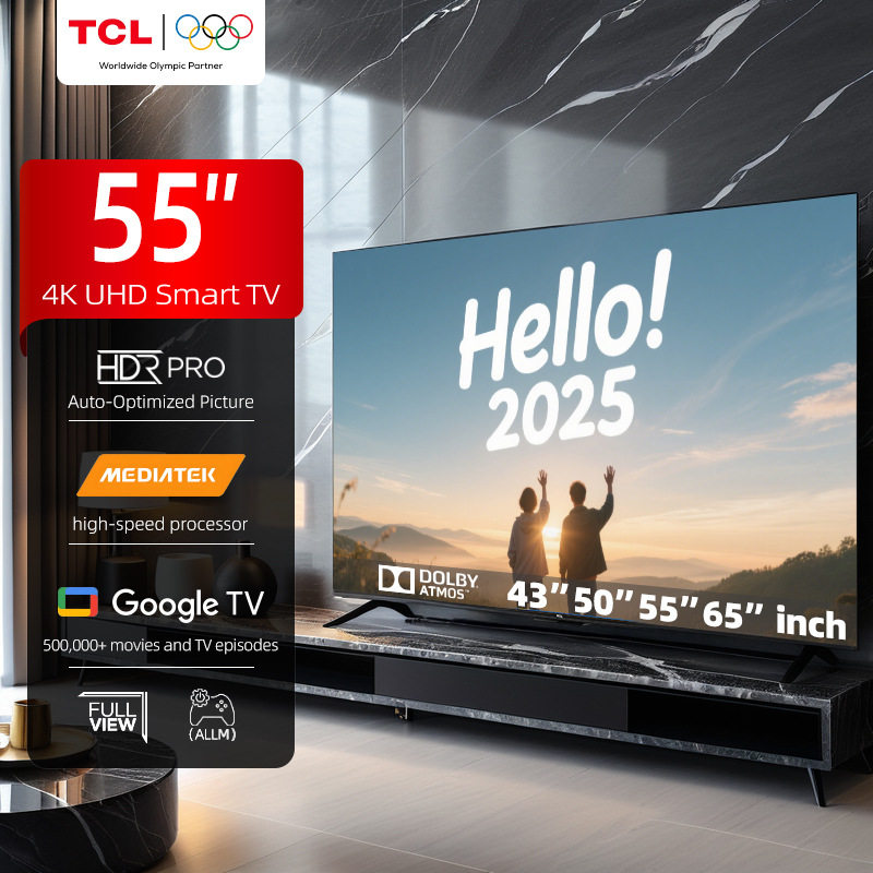 55-дюймовый Смарт-телевизор TCL с разрешением 4K UHD HDR LED на базе Android-Глобальная версия TV Изображение 1