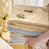 New Class A cotton four-piece set super soft cotton towel embroidered bed sheet quilt cover dormitory wash cotton three-piece set wholesale