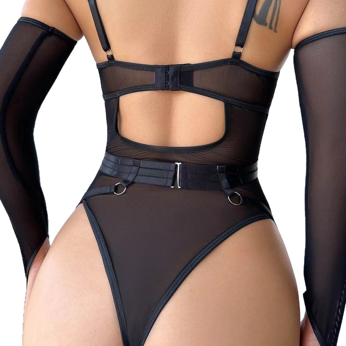 欧美跨境网红热销情趣内衣女透视性两件套性感诱惑调情性趣内衣