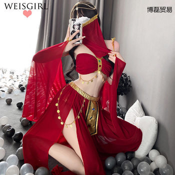 Exotic Indian Dance Costume Sexy Egyptian Cleopatra Emotional Lingerie Nightclub Queen Outfit Cosplay Princess Costume Ancient Costume