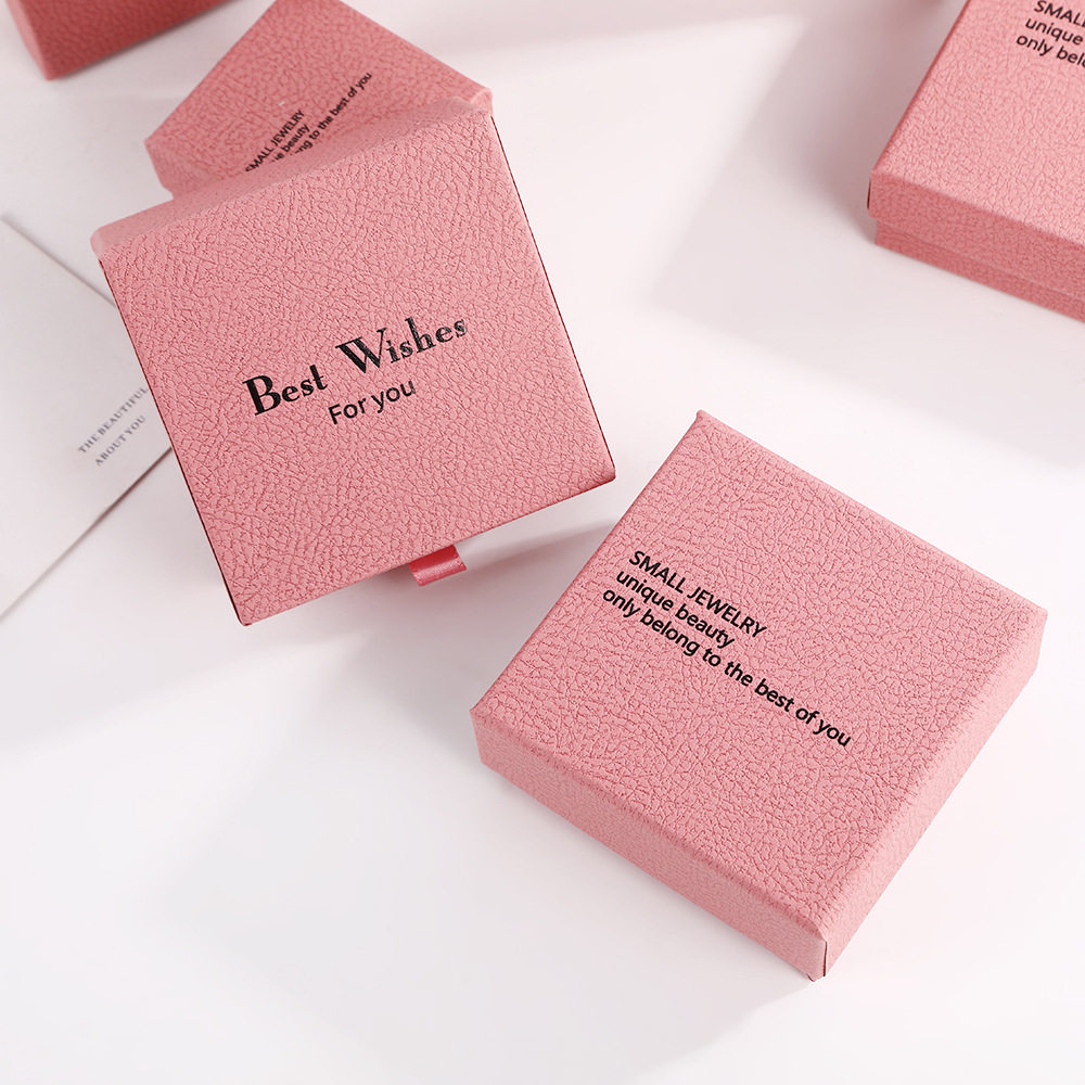 Manufacturers new cherry powder drawer box ring necklace jewelry box earrings bracelet jewelry box gift box wholesale