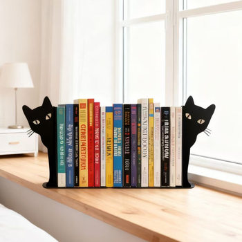 Cat Bookend Cute Bookend Book Clip Desktop Storage Fixed Book Creative Student Bookshelf Ornaments