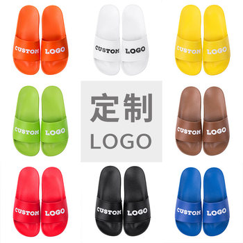 Summer Slippers Printable Pattern LOGO Non-slip Non-smelly Non-ringing Slippers Home Bathroom Hotel Women Slippers