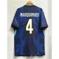 26 world cup brazil away jersey/ +marquihos 4#