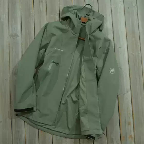 New Men's Mammut Hooded Jacket Outdoor Sports Casual Versatile Windproof Waterproof Loose Plus Size Top