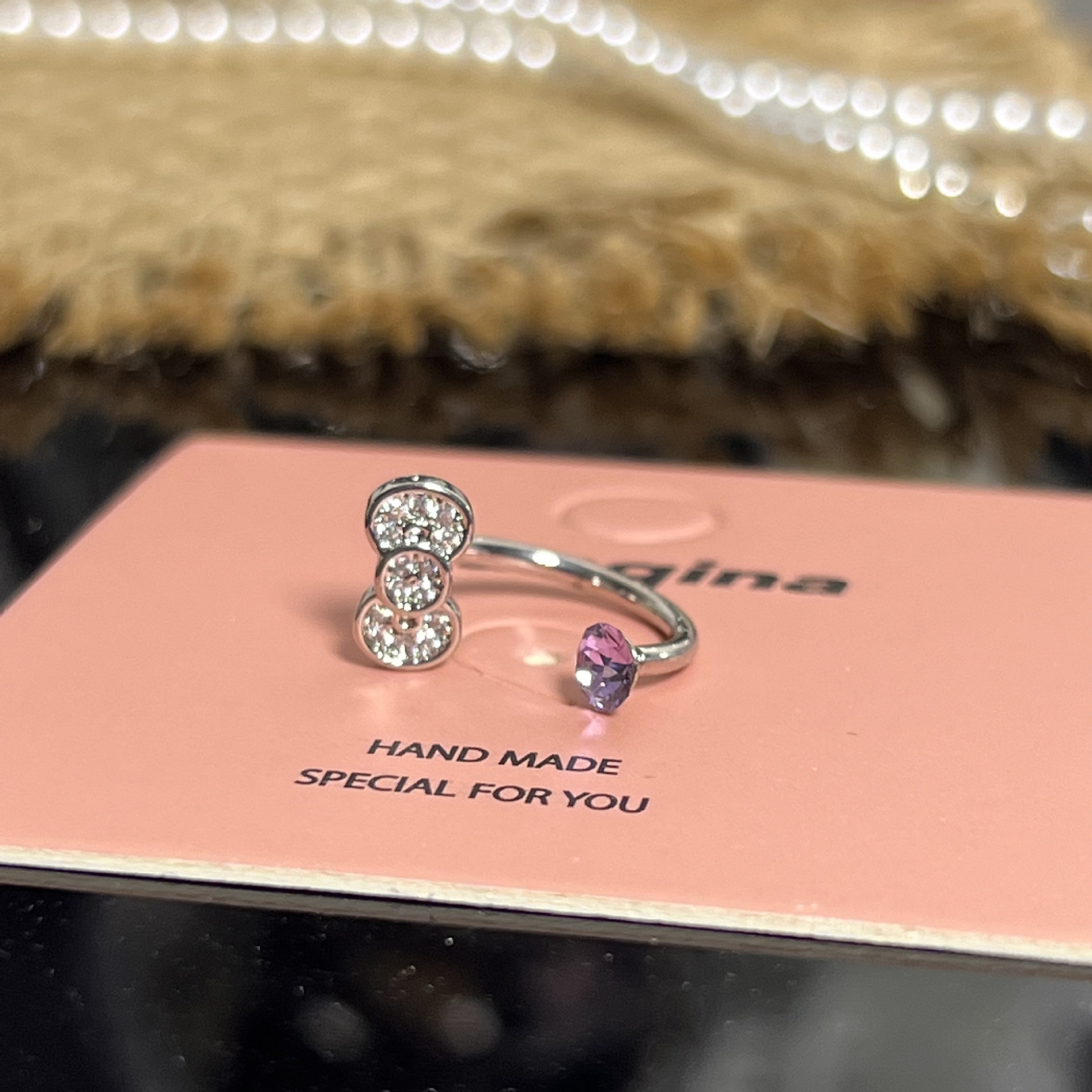 989 パープル+ボウホースシューリング(シングル)