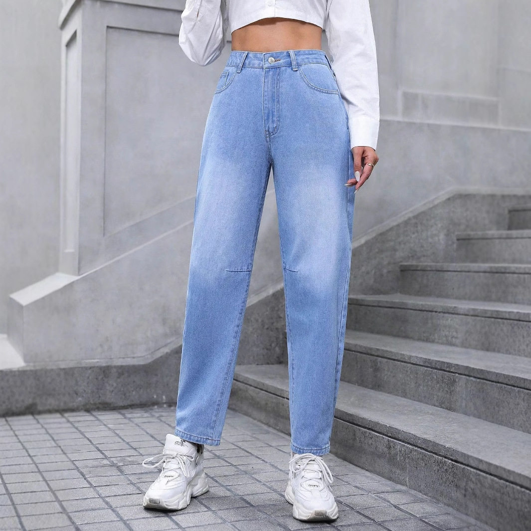 Slim Fit Denim Jeans Stylish Versatile Trendy Casual Wear for Women Wholesale Available OEM ODM service