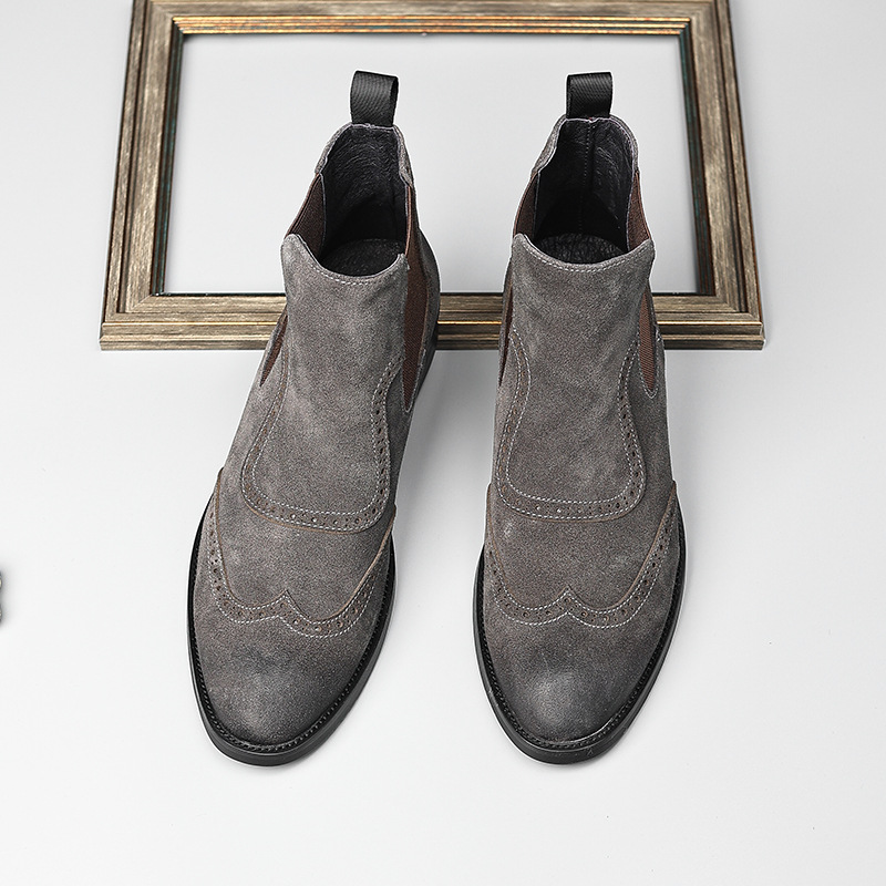 Chỉ Size 40 Sale Sốc: Giày Boot Cổ Thấp Nam Shtdsh Hàng Mùa Xuân Thu Đông Phục Cổ Cổ Điển Giày Dép Nam Chất Liệu Da Bò G06 Sản Phẩm Mới, (Miễn Phí Vận Chuyển Toàn Quốc).
