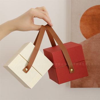 Factory direct supply gift box ceramic glass cup hand-held gift box with lined anti-collision packaging empty box