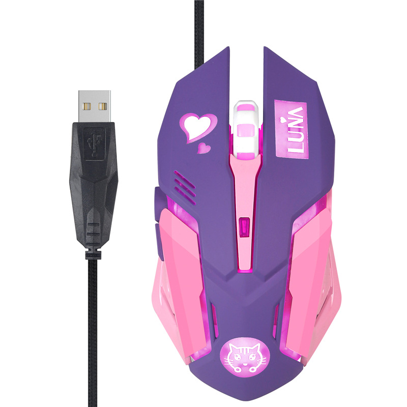 mouse 电脑外设配件LOL电竞吃鸡游戏鼠标滑鼠游戏配件мышьusb