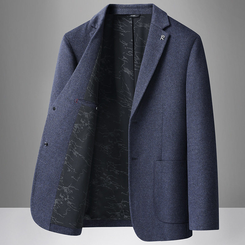 Áo Vest Nam Len Lông Cừu Tháo Rời Lớp Lót Lông Vũ Cao Cấp Phong Cách Doanh Nhân Màu Xám, Xanh Navy, Nâu