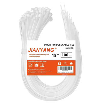 Cable Ties for Cross-Border Supply, Direct Sales from Nylon Factories, 4.8*450, Multiple Specifications, Amazon Double-Sided Teeth, Double-Sided Anti-Slip