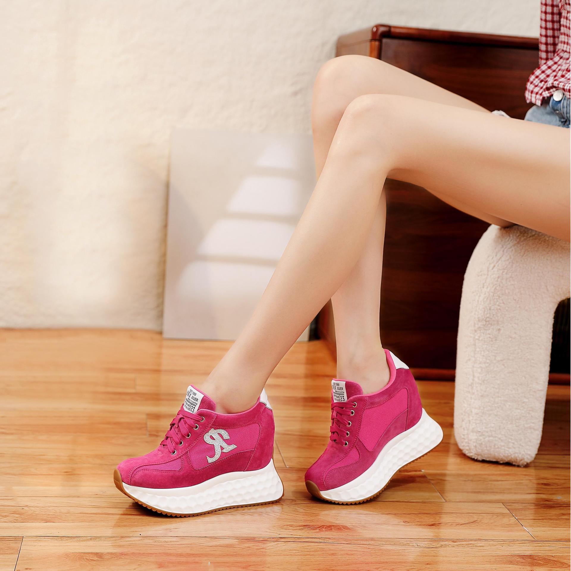 Giày Thể Thao Nữ Tăng Chiều Cao Đế Cao