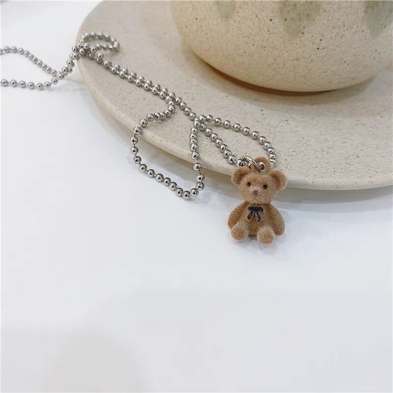 植毛熊ボールチェーン (チタン鋼)