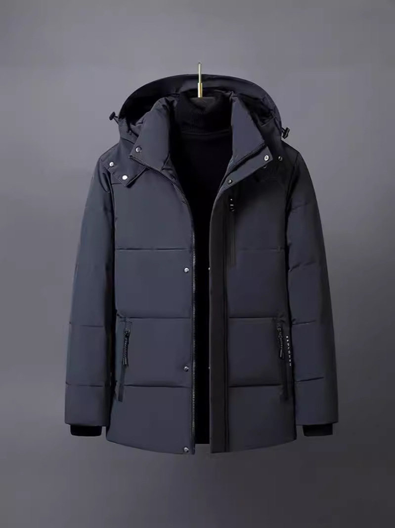 Cross-Border New Style Young and Middle-Aged Winter down Jacket Men's Business Casual Jacket Large Size Thickened Short Winter Clothing Wholesale