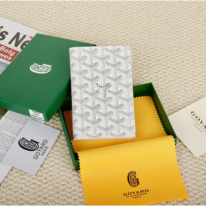 New Passbook Holder Letter Printing Dog Teeth Passbook Coin Purse Fashion All-match Wallet Large Capacity Card Holder