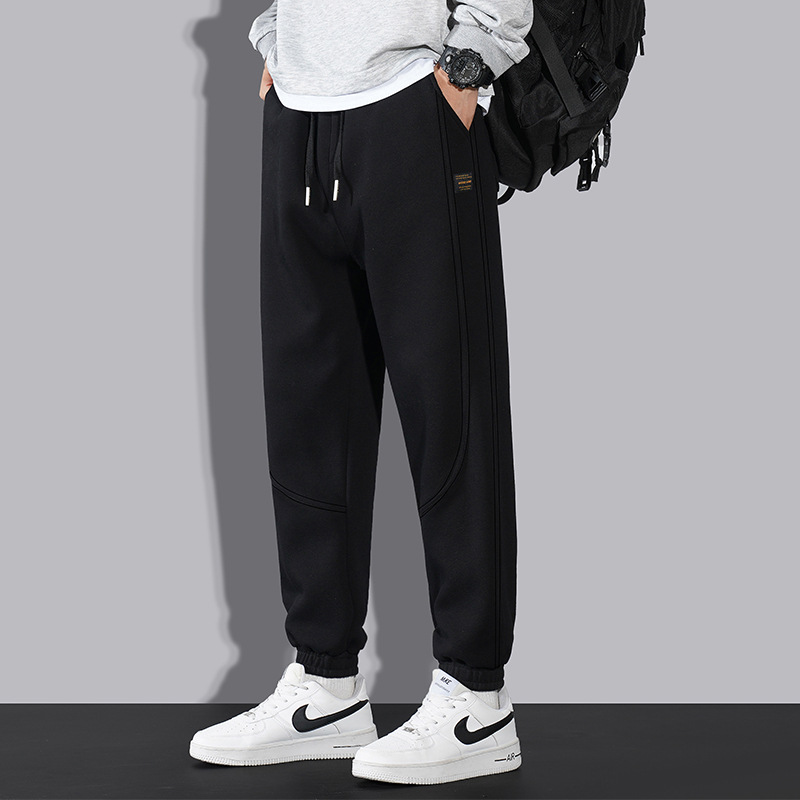 男士短裤夏外穿宽松男华棉休闲裤运动裤子透气束脚青年抽绳五分裤