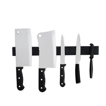 Magnetic knife holder wall-mounted non-perforated 304 stainless steel magnetic magnet iron-absorbing stone Magnet kitchen knife kitchen knife