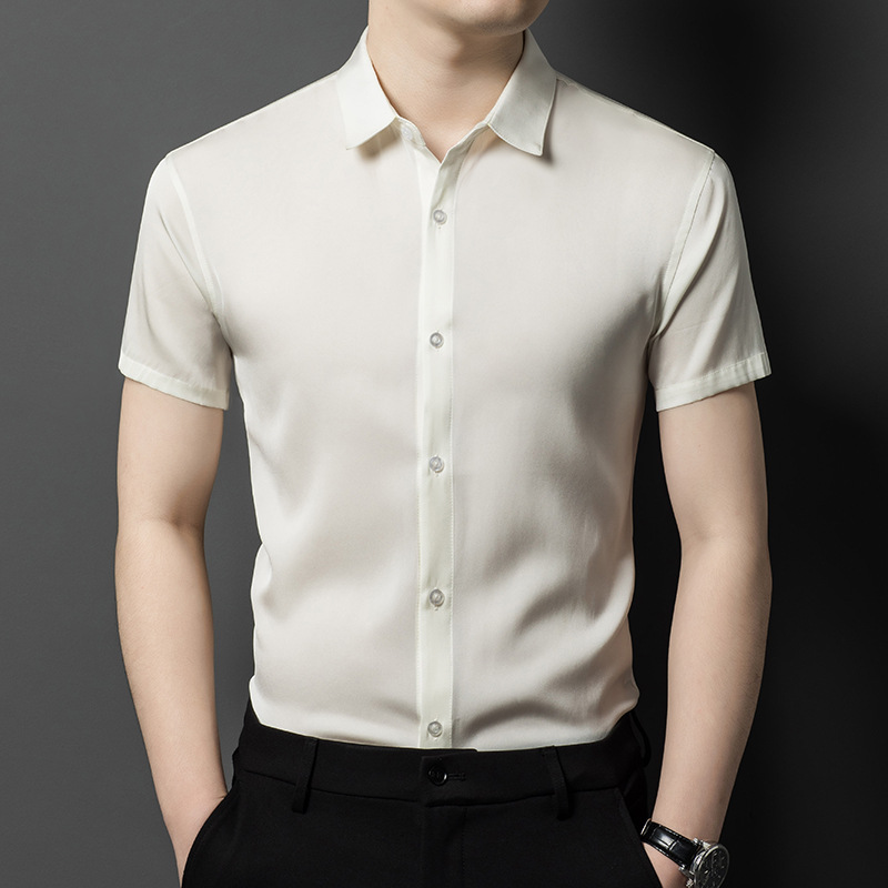 (Mới) Mã C0001 Giá 2760K: Áo Sơ Mi Nam Jitdth Ngắn Tay Hàng Mùa Hè Trung Niên Thời Trang Nam Chất Liệu Lụa Tơ Tằm G06 Sản Phẩm Mới, (Miễn Phí Vận Chuyển Toàn Quốc).