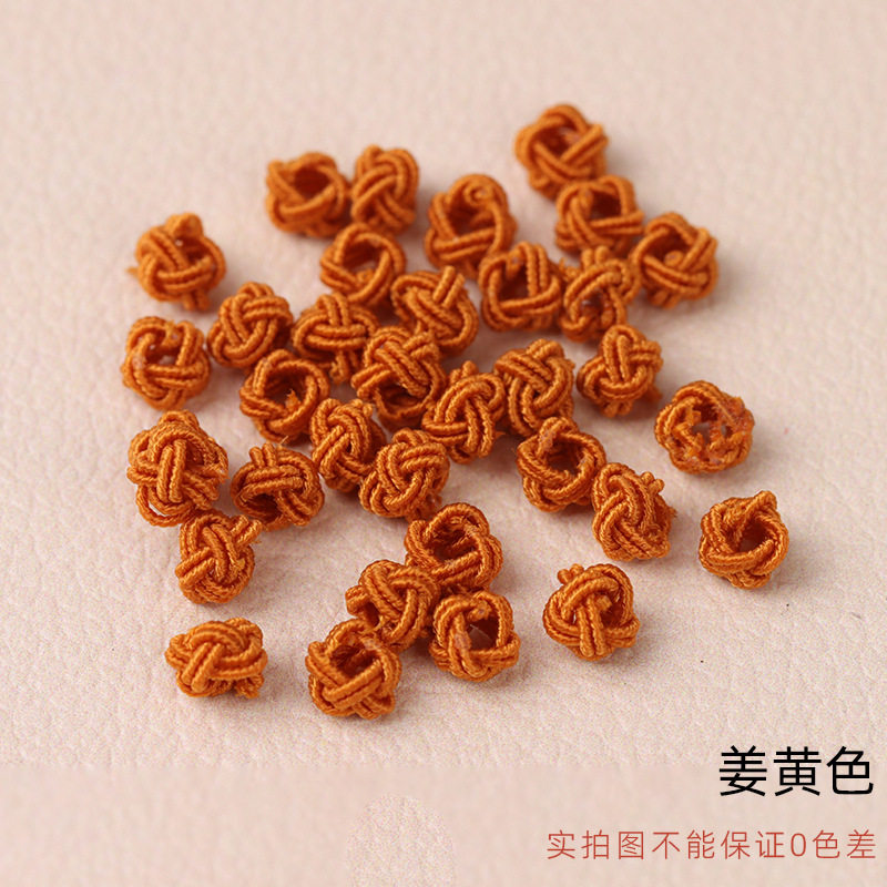 手编菠萝球菠萝扣菠萝结 纽扣结手链项链绳收尾扣diy饰品配件批发