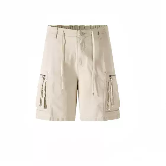 In-Stock American Retro Loose-Fitting Pocket Cargo Shorts for Men and Women, Suitable for Workwear