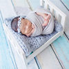 Newborn photography art woven blanket studio photography baby simple background blanket props