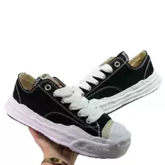 Mihara Yasuhiro MMY Dissolved Canvas Sneakers Low-Top Retro Campus Couple Casual Skate Shoes with Ice Cream Sole