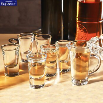 Xibi small wine glass wine glass shot glass bullet glass wine glass wine dispenser household wine suit wholesale