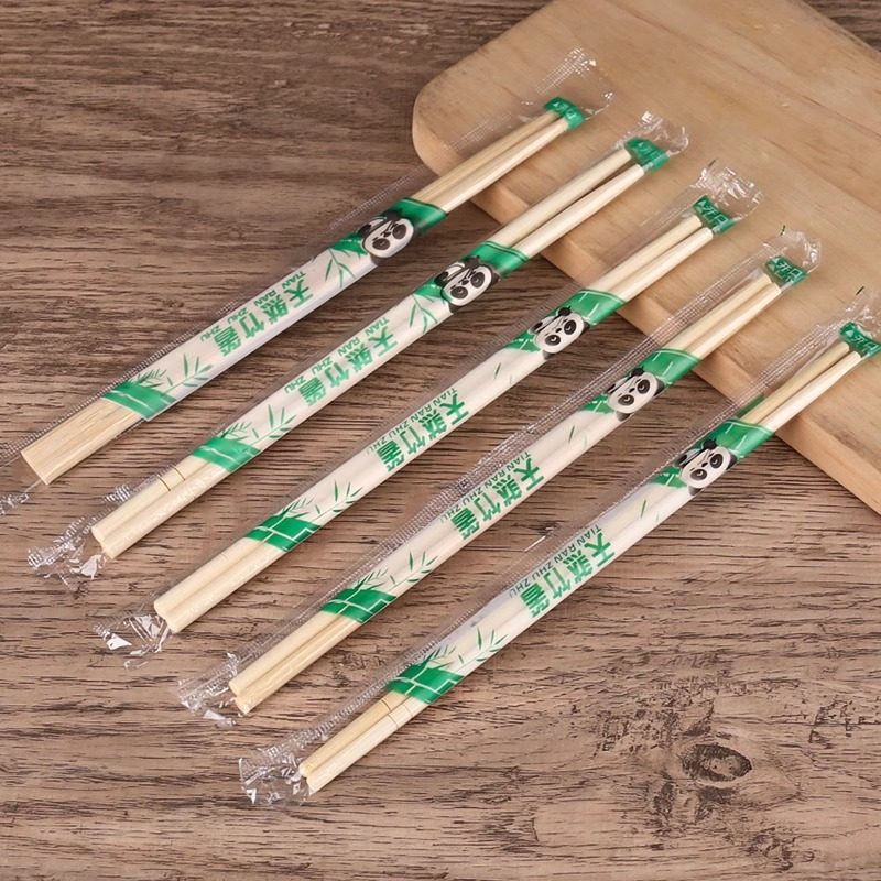 Disposable Chopsticks Restaurant Special Round Chopsticks Take-out Fast Food Packaging Commercial Independent Packaging Convenient and Hygienic Bamboo Chopsticks
