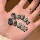 Богатая дочь сверкает высококачественной розово-фиолетовой французской пудрой для ногтей 