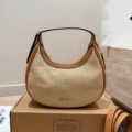 Crescent bag light brown