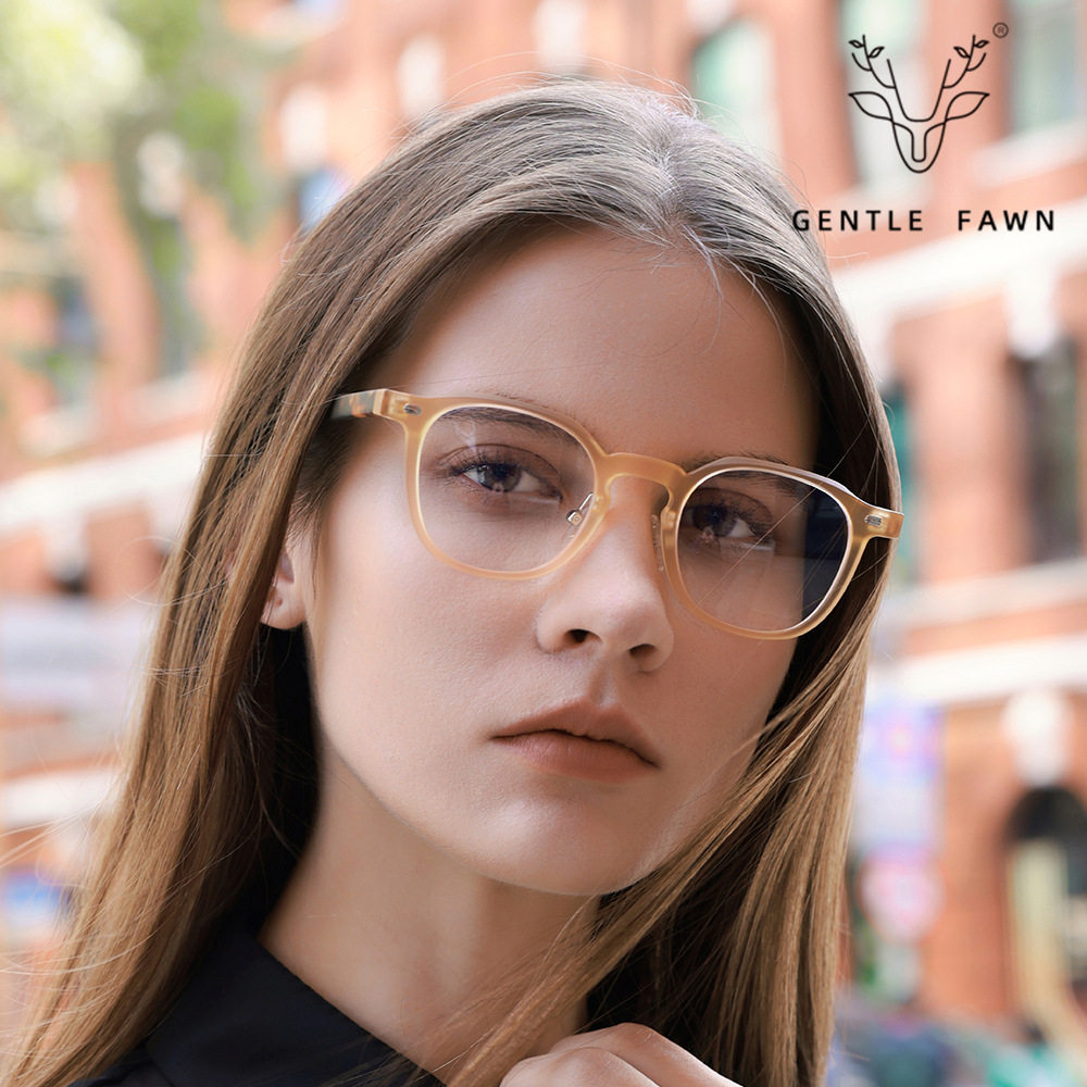 K9191 New Retro Fashion Frame Men's Tr90 Frame Plate Leg Strap Wine Glass Versatile Anti-Blue Light Glasses Frame Women