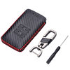 Suitable for Renault Dacia Koleos Leather Cover Carbon Fiber Texture Key Bag Renault Key Bag Leather