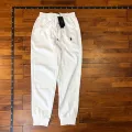 Actual shot of white black label pants