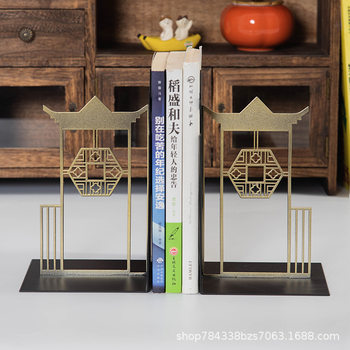 Hui-Style Architecture Ancient Style Bookend Personalized Custom Logo Business Gift Desktop Bookend School Enterprise Creative Commemoration